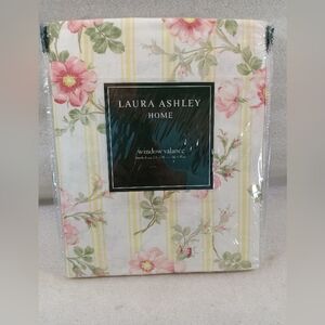Laura Ashley Window Valance 86 X 15 Yorkshire Rose Floral Stripes NEW